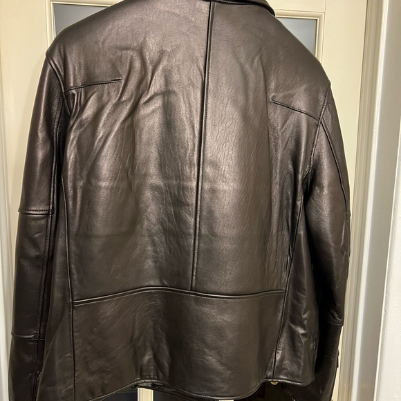 Saks Fifth Avenue leather jacket. NWT - Picture 4 of 4